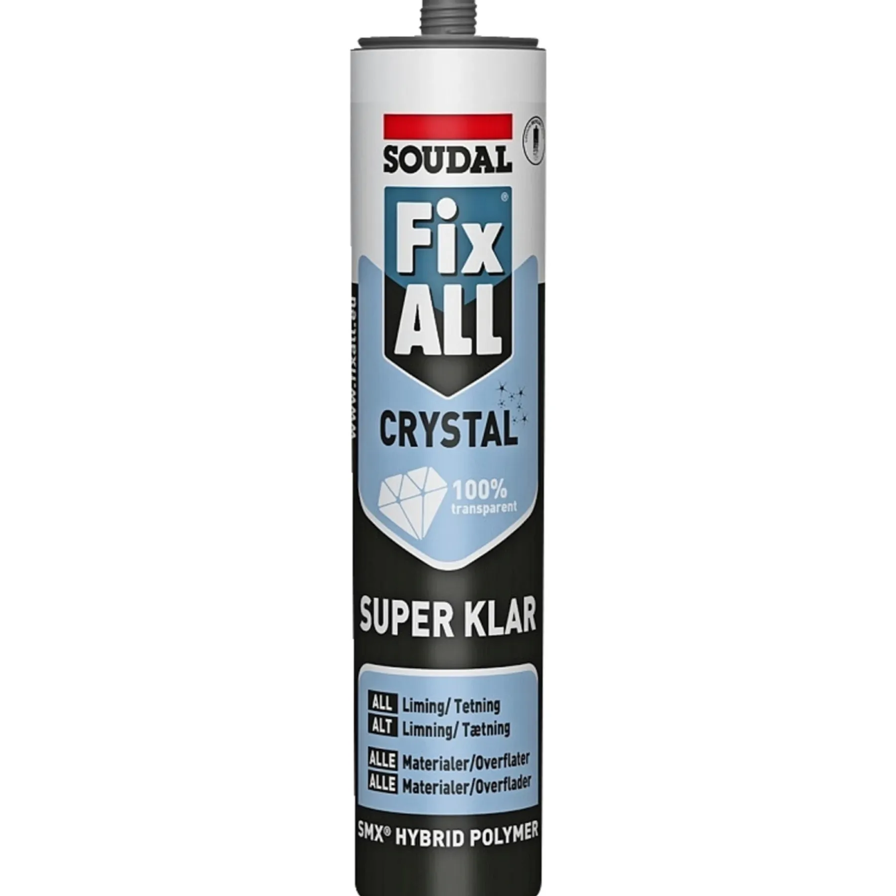 Fugemasser ^ Soudal FIX ALL CRYSTAL MULTIFUGE 290 ML TRANSPARENT