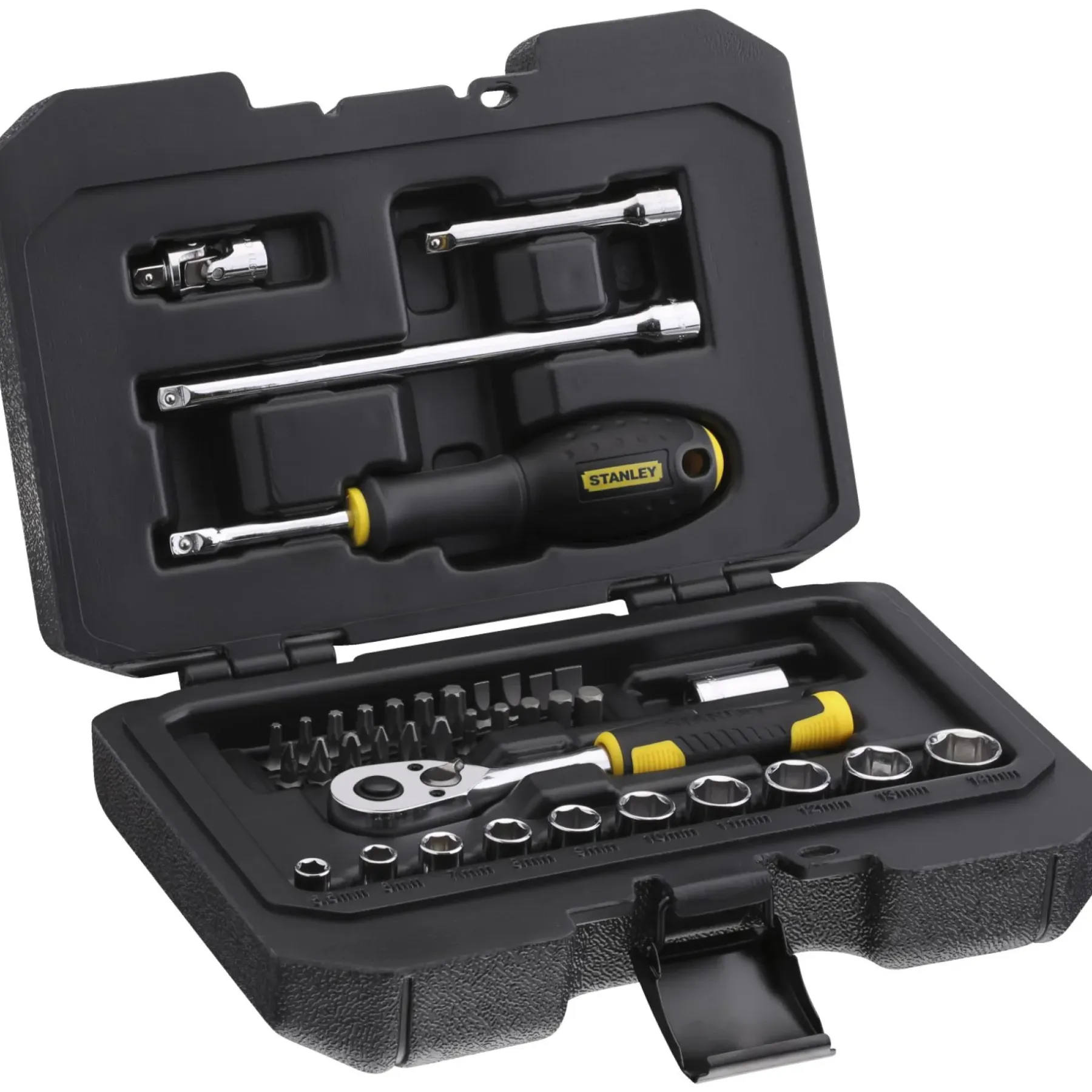 Fastnøgle ^ Stanley STMT82828-1 TOPNØGLESÆT 1/4" 38 DELE