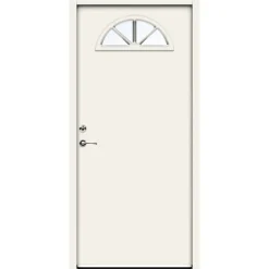 Yderdøre ^ Swedoor ADVANCE-LINE CLASSIC BERLIOZ ECO FACADEDØR 77 X 948 X 2115 MM V HVID
