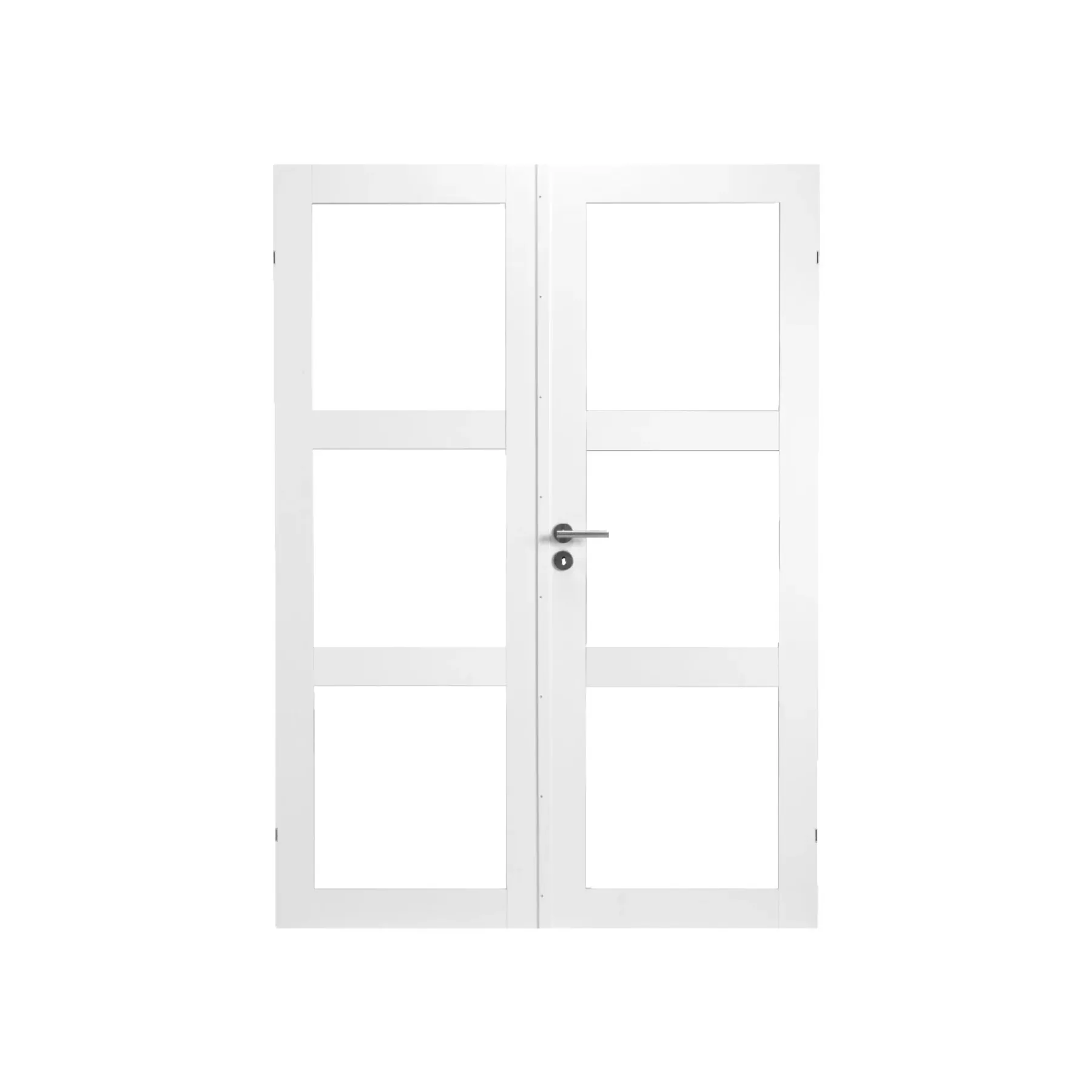 CLEVER-LINE PURITY GW3L DOBBELT GLASDØR INKL. KARMSÆT 128 MM 15X21>Swedoor