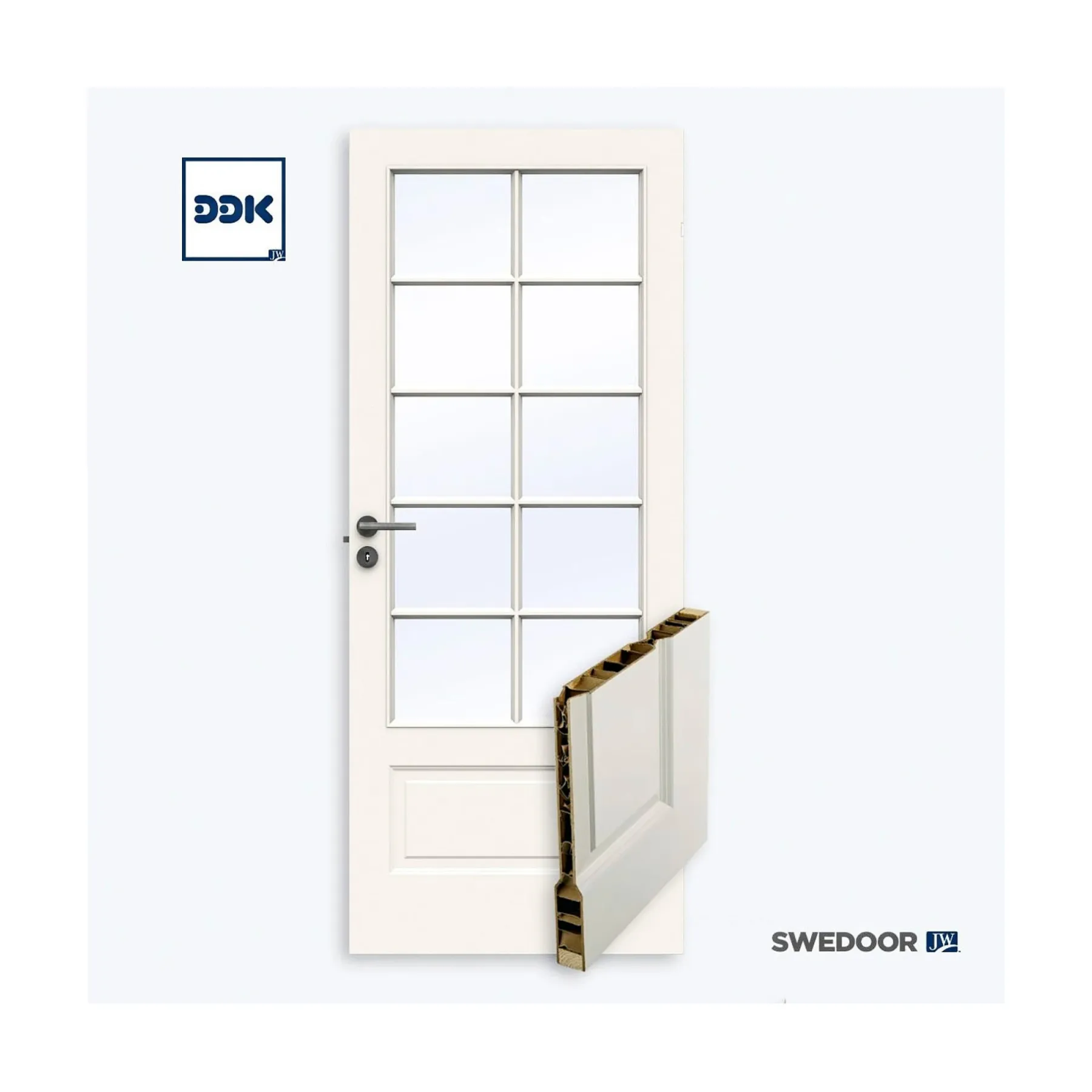 CLEVER-LINE STYLE SP10 GLASDØR 8X21>Swedoor