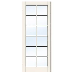 CLEVER-LINE STYLE SP12 STÅENDE GLASDØR 8X21>Swedoor
