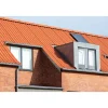 B7 BØLGEPLADE TEGLRØD HJ/HU = HJØRNEAFSKÆRING OG HULLER>Swisspearl New