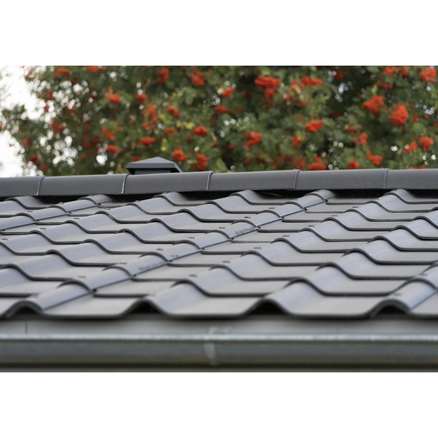 STRUCTA (TOSCANA) FK FIBERCEMENTTAG SORT 6650 1175 X 625 MM>Swisspearl