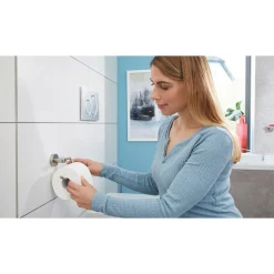 Tilbehør Badeværelse ^ Tesa MOON TOILETPAPIRHOLDER RUSTFRIT STÅL