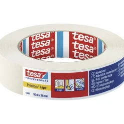 Tape ^ Tesa PROFESSIONAL 4348 AFDÆKNINGSTAPE 50 M X 25 MM BEIGE
