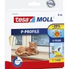 Tætningslister ^ Tesa MOLL P-PROFIL TÆTNINGSLISTE 6 M X 9 MM X 5,50 MM HVID