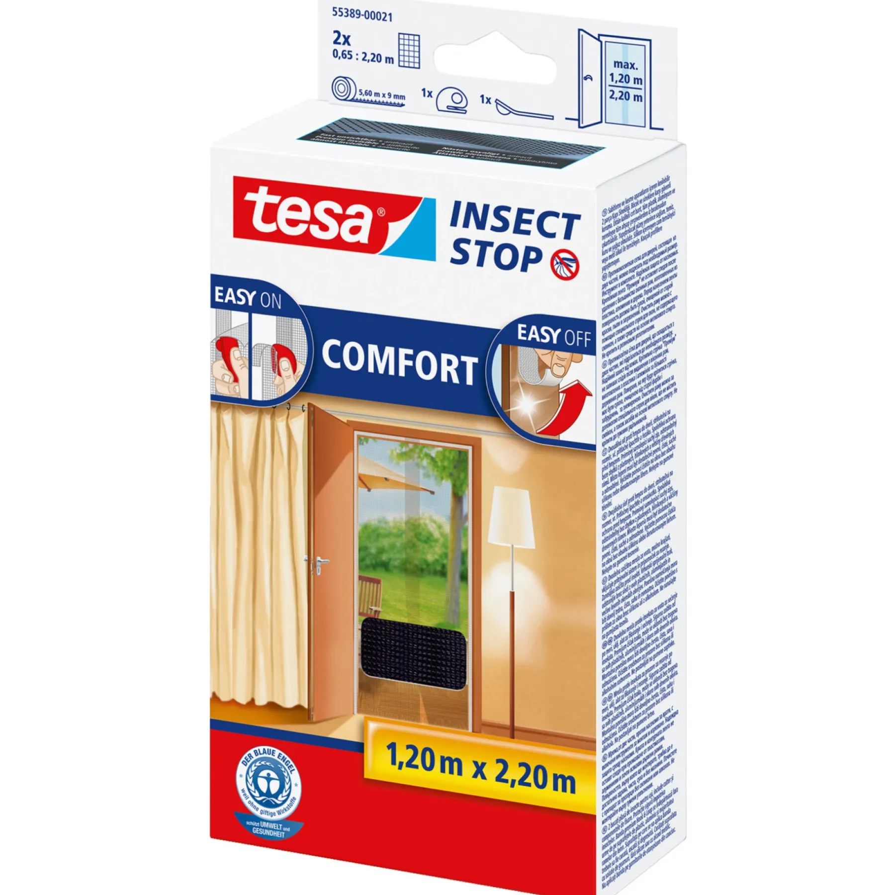 COMFORT TIL DØR INSEKTNET 0,65X2,2M>Tesa Best