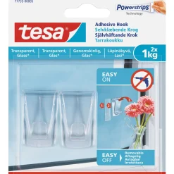 Klæbesøm ^ Tesa TIL TRANSPARENTE OVERFLADER OG GLAS KLÆBEKROG 1 KG 2 STK