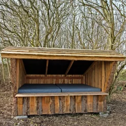 Shelters & Bålhytter ^ Tiset Savværk TISET SAVVÆRK GRAM 81-1050 SHELTER 9 M²