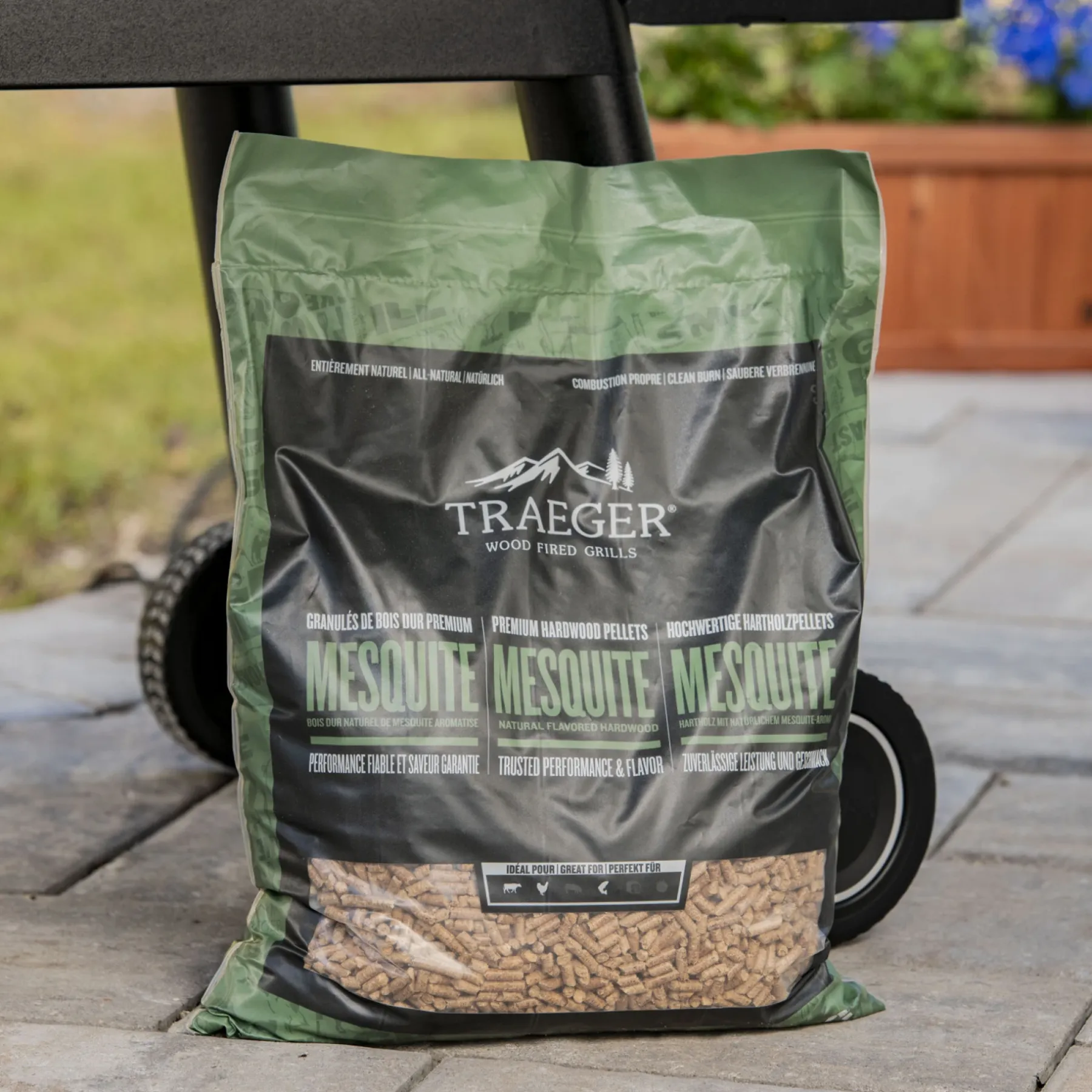 Grilltilbehør ^ Traeger MESQUITE TRÆPILLER TIL GRILL 9 KG