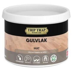 Træpleje & Lak ^ Trip Trap 680110 GULVLAK 375 ML MAT