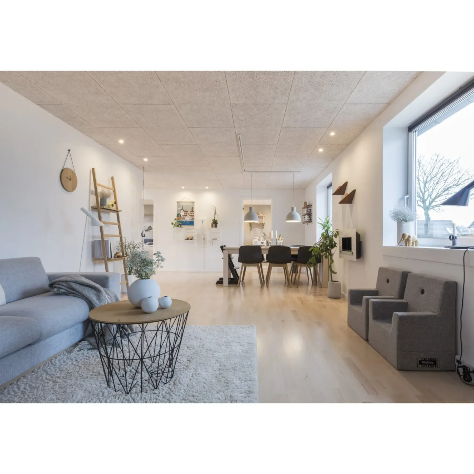 Træbeton ^ Troldtekt AKUSTIKPLADE 25 X 600 X 1200 MM EXTREM FIN HVID