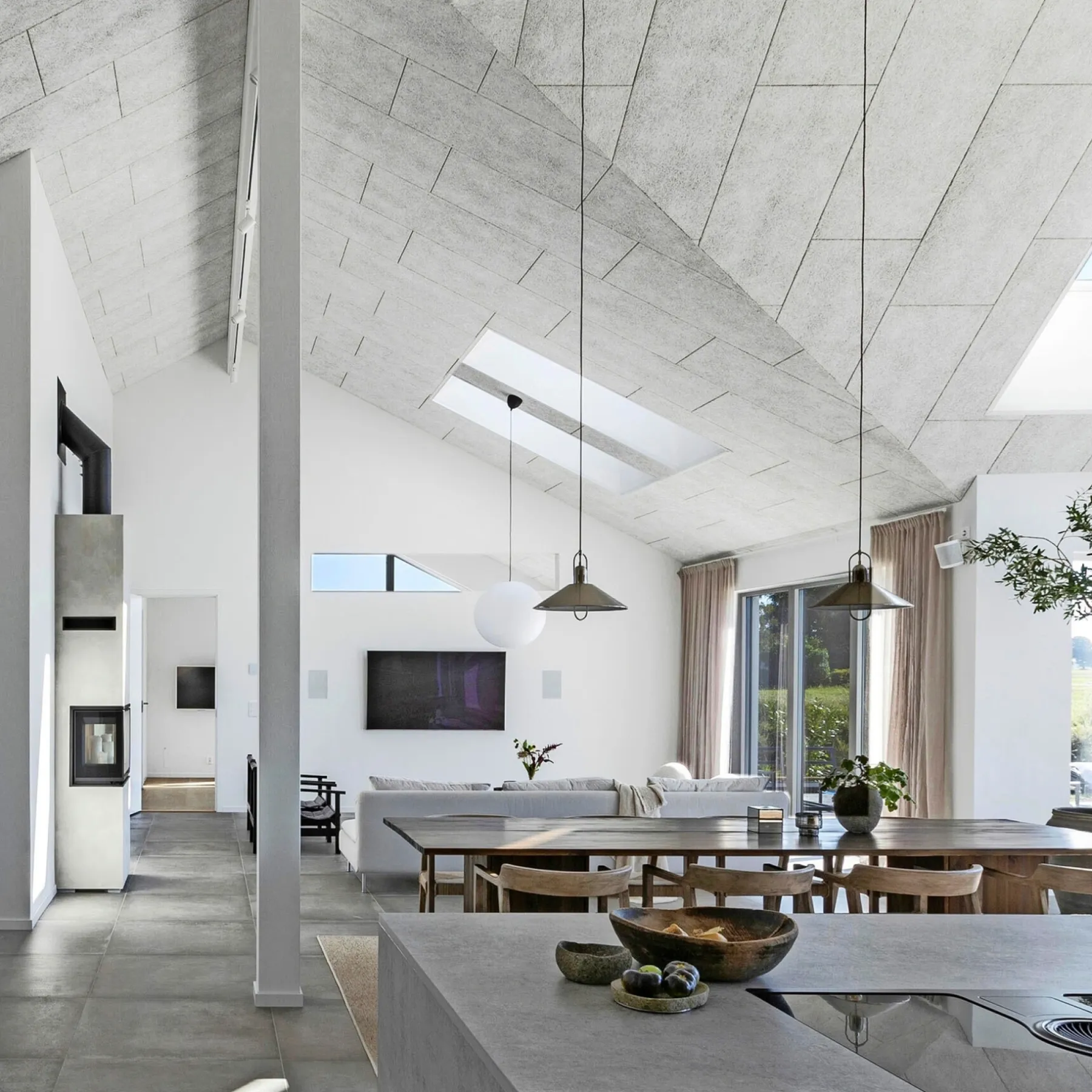 Træbeton ^ Troldtekt AKUSTIKPLADE 25 X 600 X 1200 MM ULTRAFIN HVID