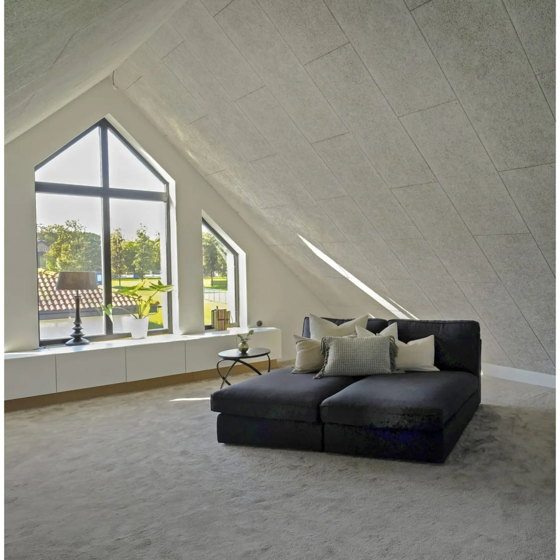 Træbeton ^ Troldtekt AKUSTIKPLADE 25 X 600 X 1200 MM ULTRAFIN HVID