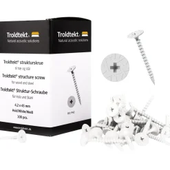 STRUKTURSKRUE HVID 4,2X45 MM>Troldtekt