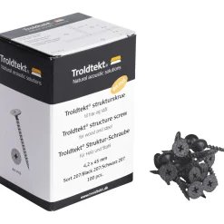 STRUKTURSKRUE SORT 4,2X45 MM>Troldtekt Hot