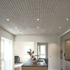 Træbeton ^ Troldtekt V-LINE 1WAY AKUSTIKPLADE 25 X 600 X 1200 MM ULTRAFIN HVID 101