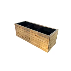 Havekrukker ^ Upyard PLANTEKUMME TRYKIMPRÆGNERET TRÆ BRUNBEJDSET 36,5×36,5×35 CM