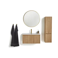 Badeværelsesmøbler ^ VASSO ROMA SOFTCLOSE BADMØBEL VARM EG 1 SKUFFE 80 CM