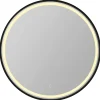 CAVO RUNDT SPEJL MED LED-LYS Ø80 CM MAT SORT>VASSO Outlet