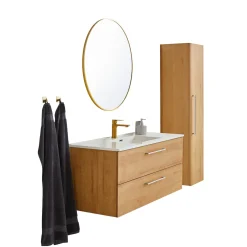 MILANO SOFTCLOSE BADMØBEL VARM EG 2 SKUFFER 120 CM>VASSO Discount