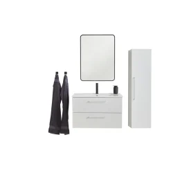 MILANO SOFTCLOSE BADMØBEL HVID 2 SKUFFER 80 CM>VASSO Clearance