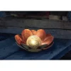 Solcellelamper ^ Veli Line LOTUS SOLCELLE LAMPE METAL 10 CM