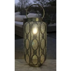 Solcellelamper ^ Veli Line MAROKKO SOLCELLE LANTERNE GYLDENMIX 39 CM