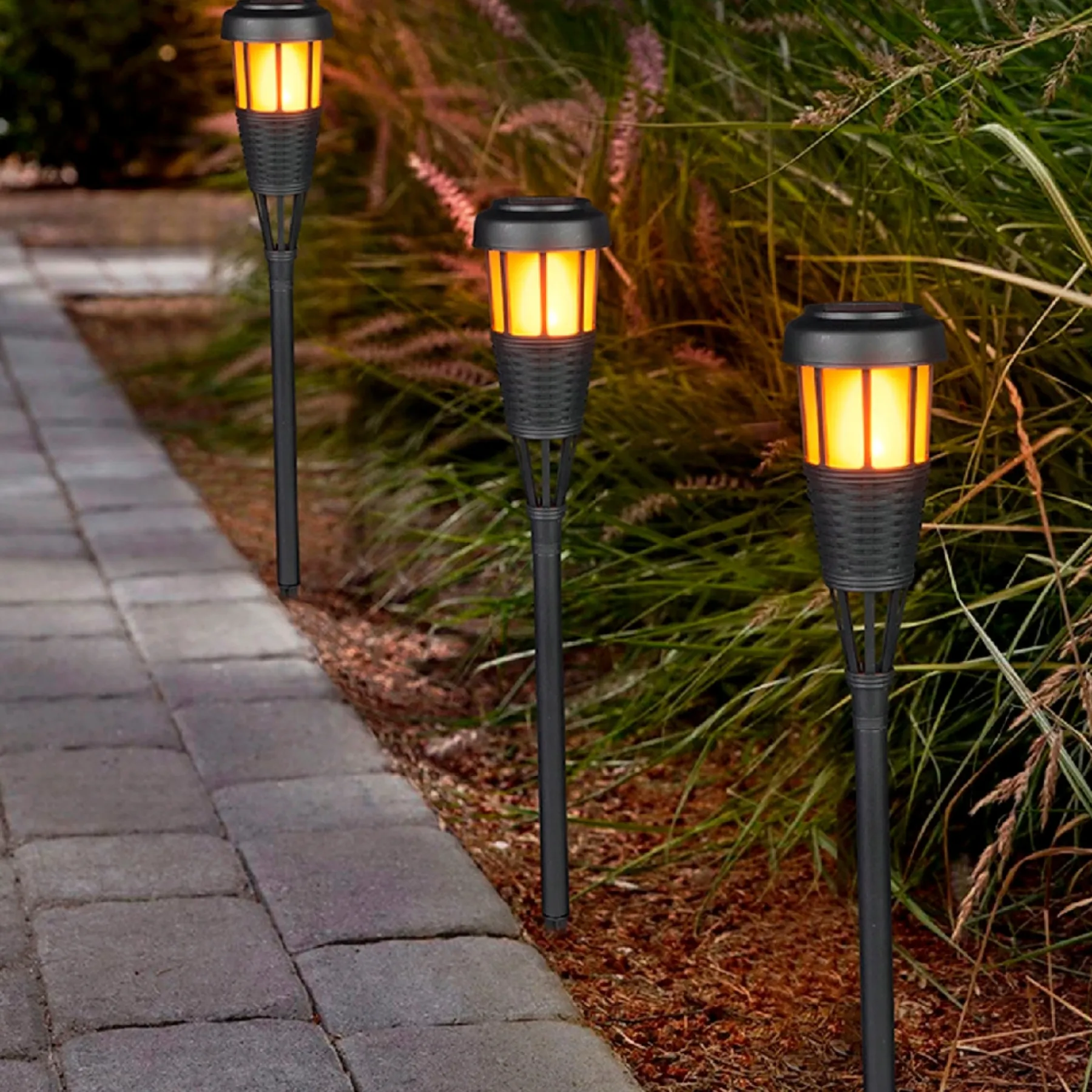 BAMBO SOLCELLE FAKKEL NATUR 50 CM>Veli Line Online