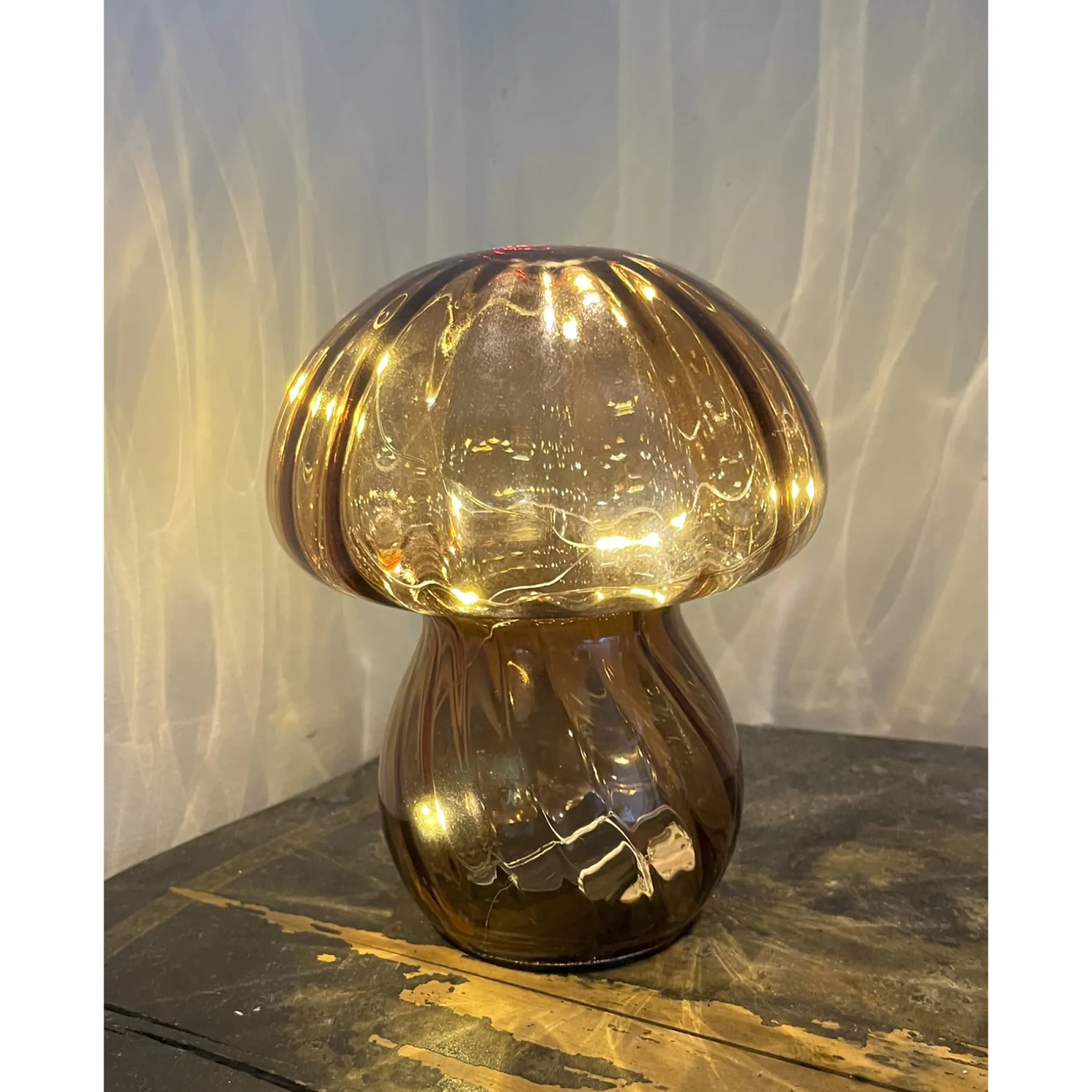 Julepynt ^ Veli Line MUSHROOM GLAS LAMPE