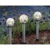 3-PAK BEDLAMPE SOLCELLE LAMPE STÅL 36 CM>Veli Line Best