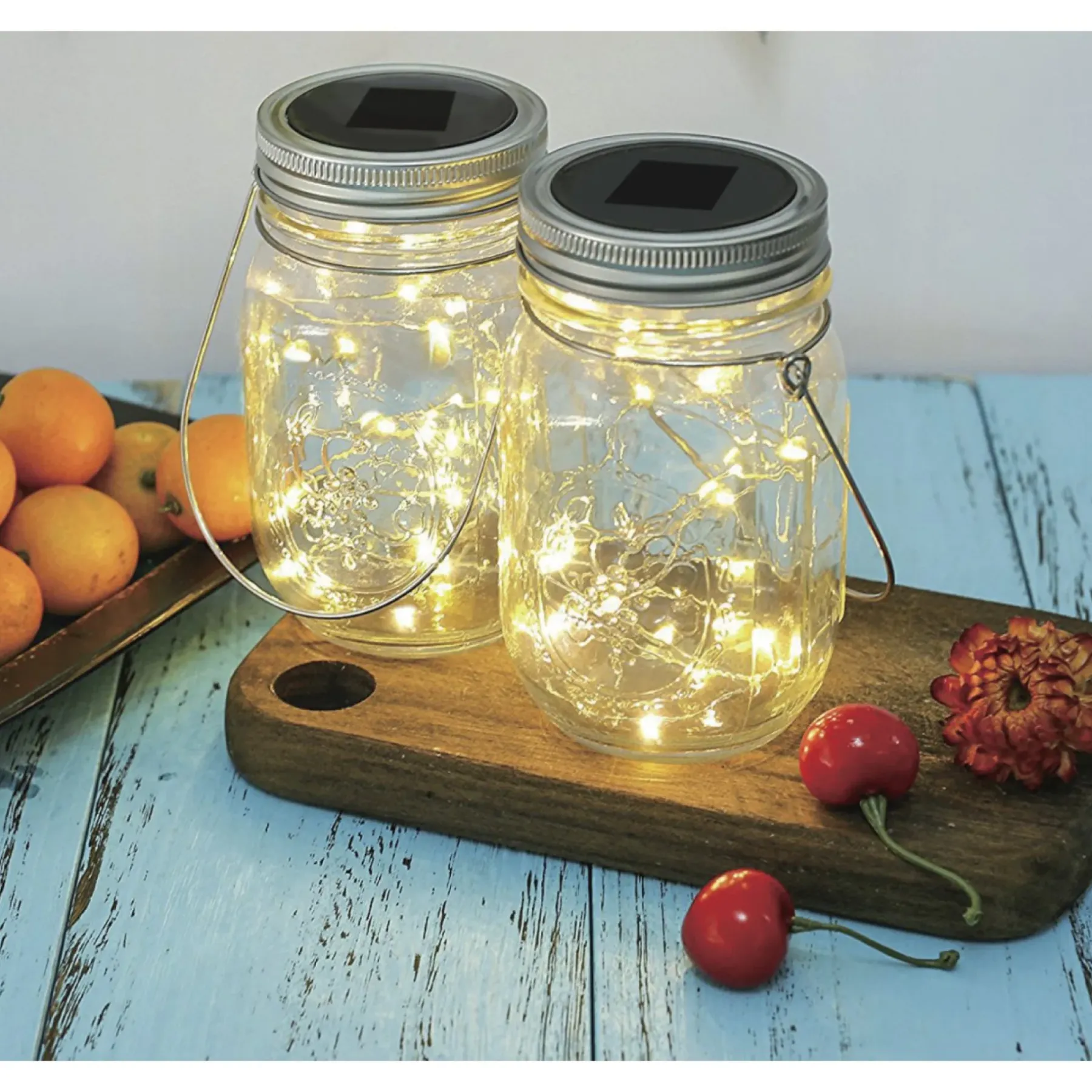 2-PAK GLASKRUKKE SOLCELLE LAMPE KLAR 13,5 CM>Veli Line Clearance