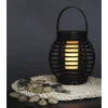 RATTAN FLAME SOLCELLE LANTERNE BRUN 16 CM>Veli Line New
