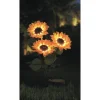 SUNFLOWER SOLCELLE LAMPE GUL/GRØN 70 CM>Veli Line Online