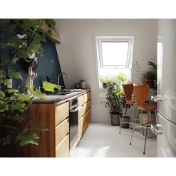Ovenlysvinduer ^ Velux TOPHÆNGT VINDUE HVID POLYURETAN 78 X 140 CM GPU MK08 0068