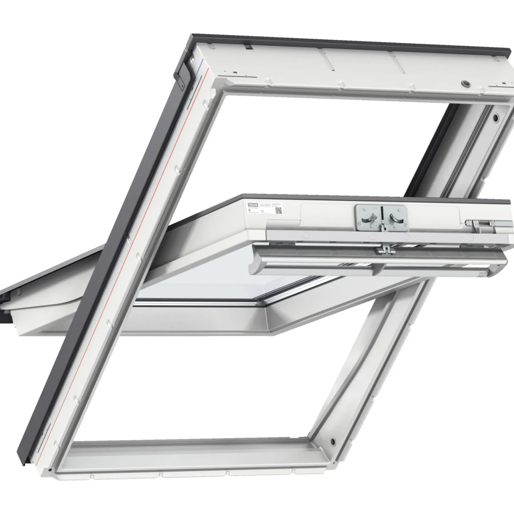 Ovenlysvinduer ^ Velux VIPPEVINDUE HVID POLYURETAN 55 X 78 CM GGU CK02 0066