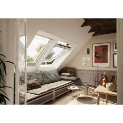 Ovenlysvinduer ^ Velux VIPPEVINDUE HVID POLYURETAN 55 X 78 CM GGU CK02 0066