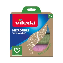 Klude ^ Vileda MICROFIBER KLUD BLÅ/GRØN/PINK 3 STK
