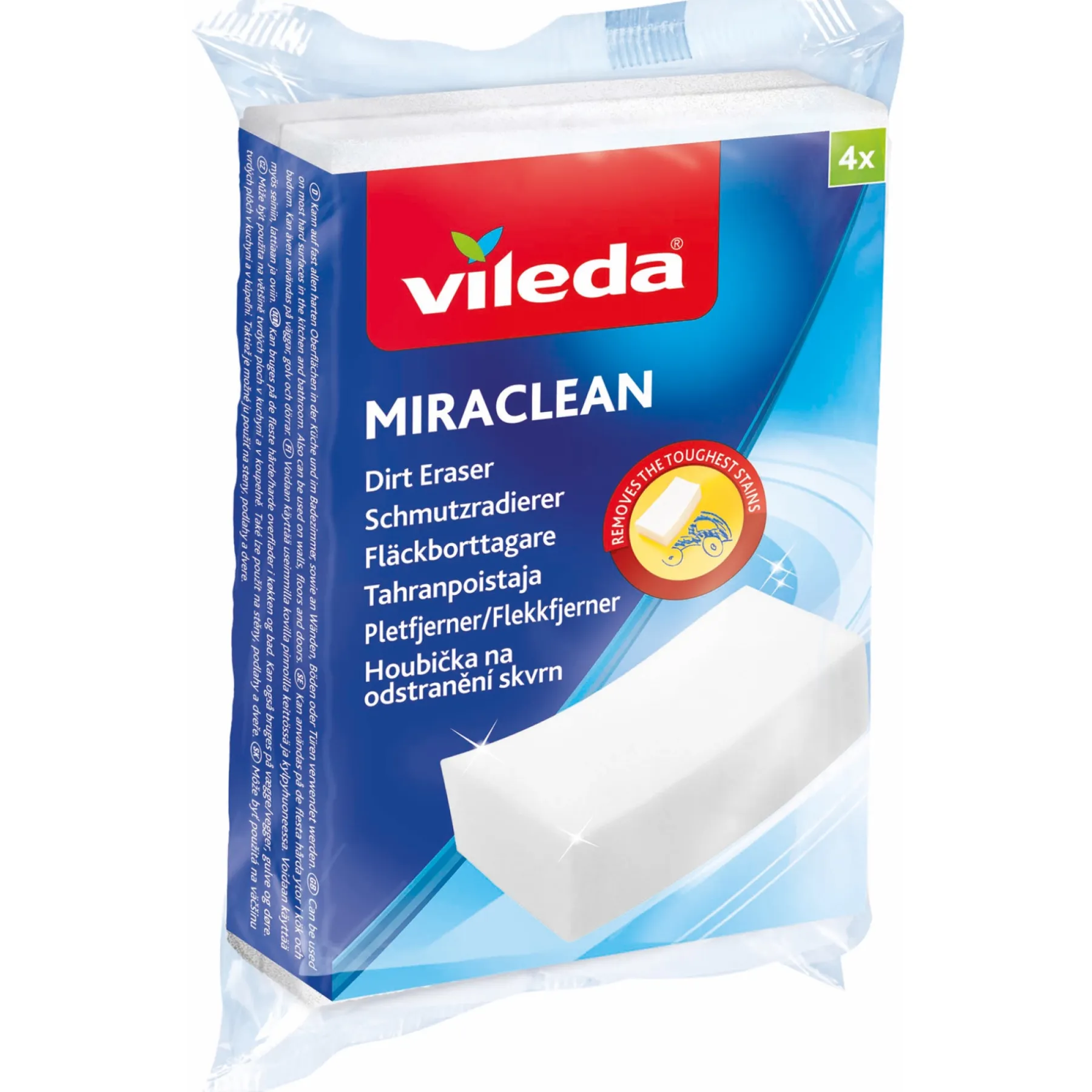 MIRACLEAN SVAMP HVID 4 STK>Vileda Hot