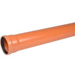 Kloak & Brøndgods ^ Wavin KLOAKRØR PVC 160X3000 MM