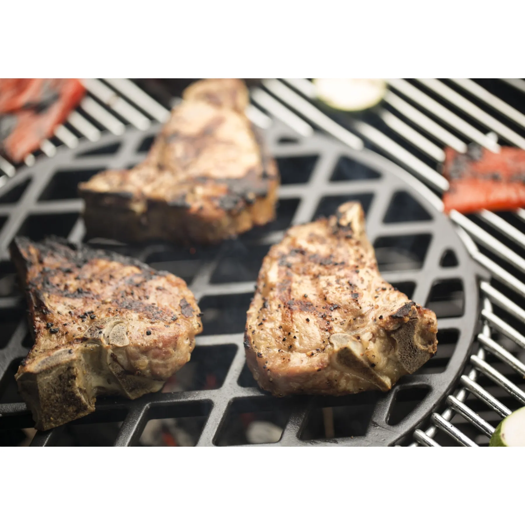 Grilltilbehør ^ Weber GOUMET BBQ SYSTEM GRILLRIST PORCELÆNSEMALJERET STØBEJERN