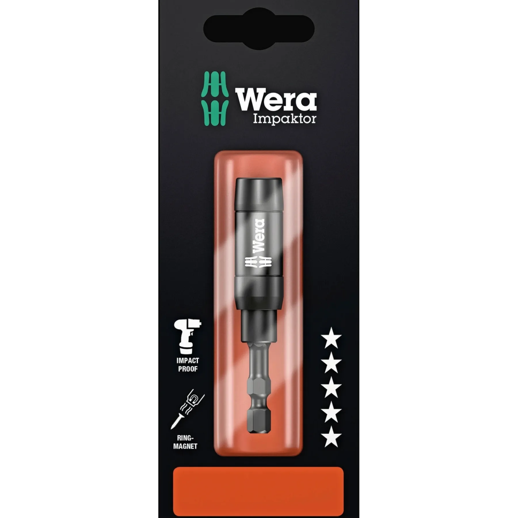 Tilbehør Elværktøj ^ Wera 897/4 IMP R SB HÅNDVÆRKERSORTIMENT 1/4"X75 MM 1 STK