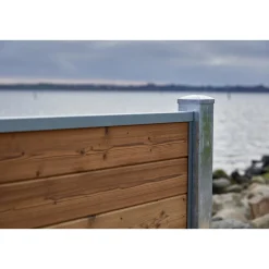 Træhegn ^ Wimex TREND V-PROFIL HEGNSFAG THERMOBEHANDLET GRAN 189.30 X 180 CM