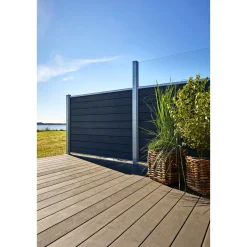 FUR CLASSIC V-PROFIL M/GLAS HEGNSFAG KOKSGRÅ 189.50 X 140 CM>Wimex Clearance