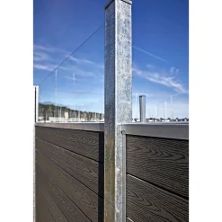 FUR CLASSIC V-PROFIL M/GLAS HEGNSFAG KOKSGRÅ 189.50 X 140 CM>Wimex Clearance