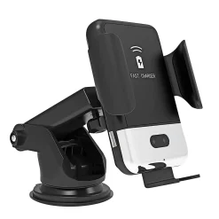 Arbejdstøj Tilbehør ^ Work>it SMARTPHONEHOLDER MED TRÅDLØS OPLADNING HOLDER SORT 122X86X107 MM