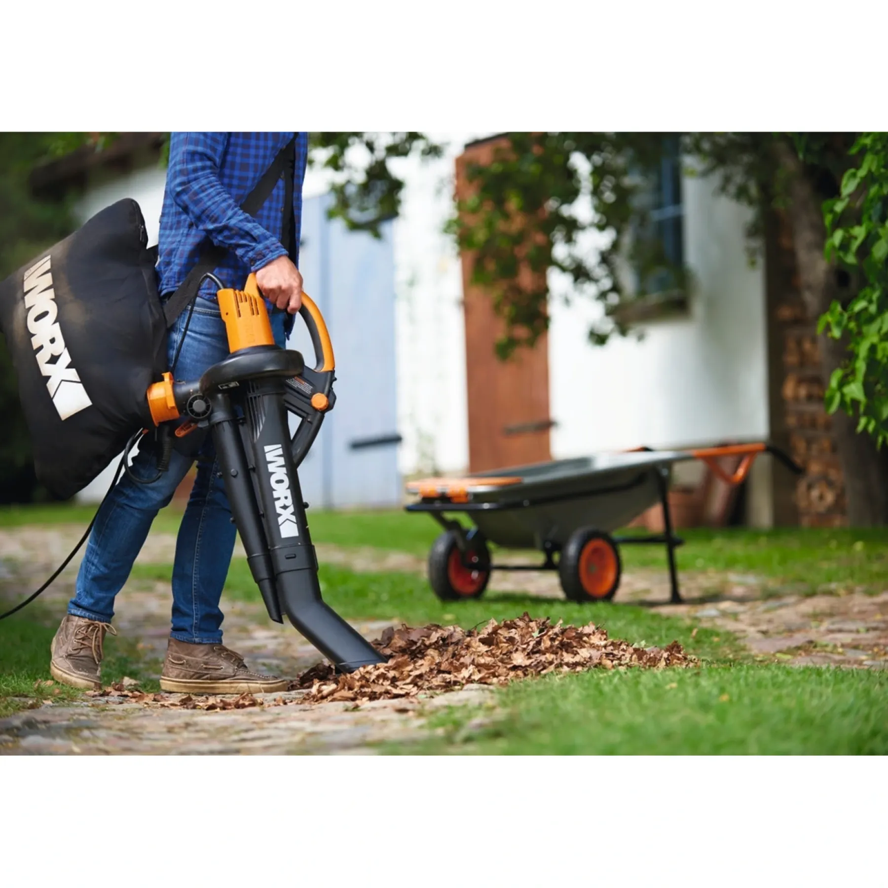Løvsugere ^ Worx WG505E LØVSUGER/BLÆSER 3000W