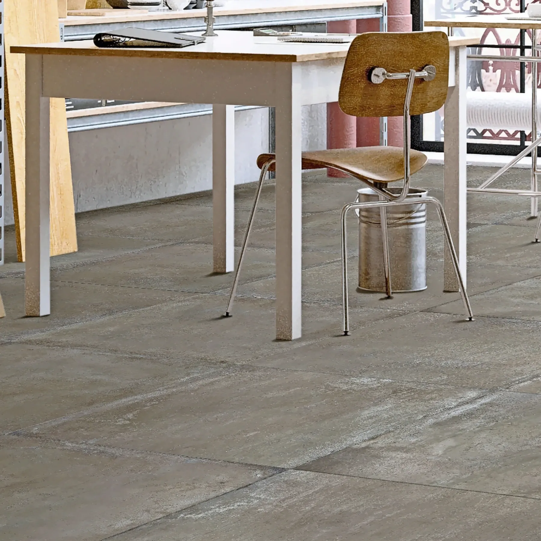 Store Fliser ^ XL-BYG GARE BROWN GULVFLISE 81X81 BRUN