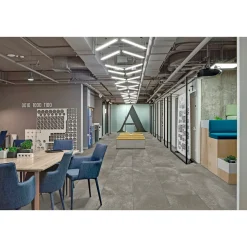 Store Fliser ^ XL-BYG LECCESE FOSSILE GULVFLISE 60X120 MØRK GRÅ